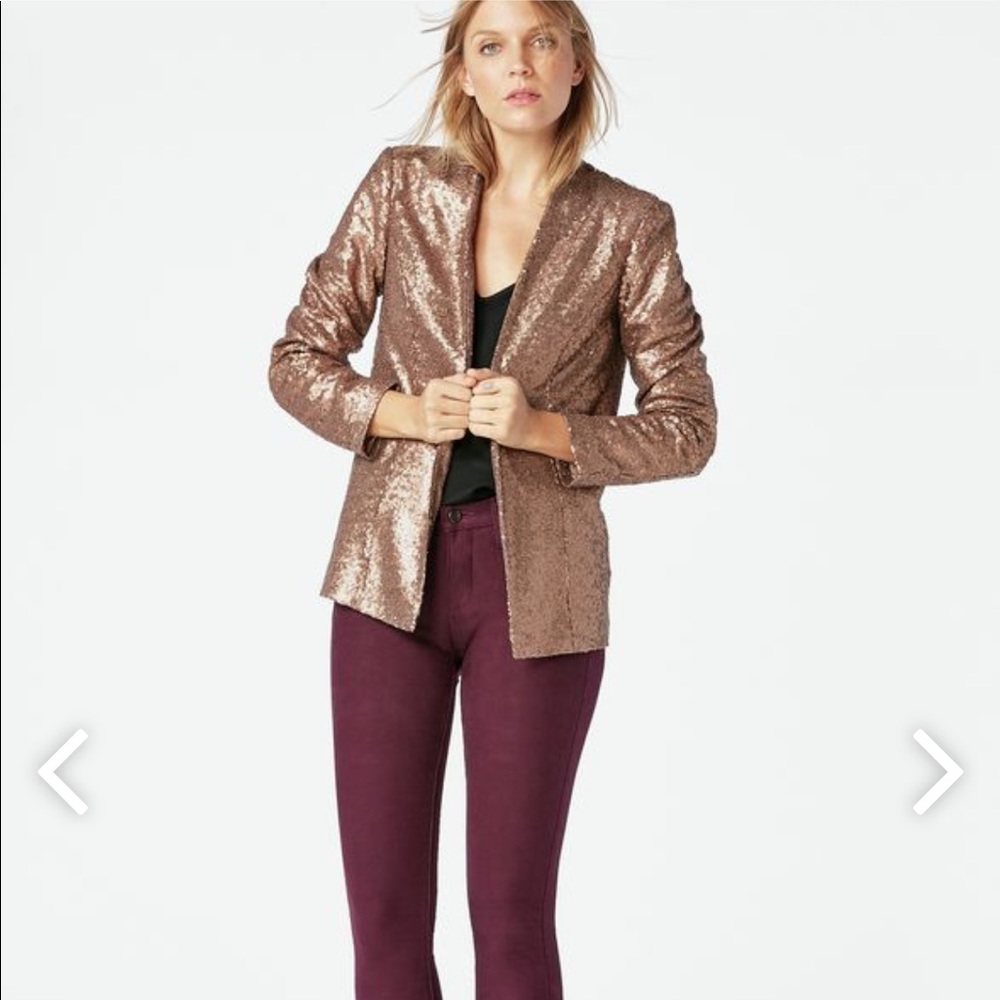 Bronze sequin blazer